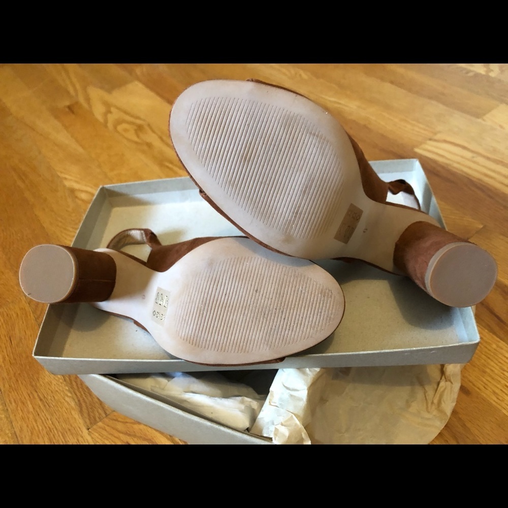 NWT - SOLD OUT!! Madewell Sling-Back Heels in Maple Syrup; Size 6 - Picture 7 of 10